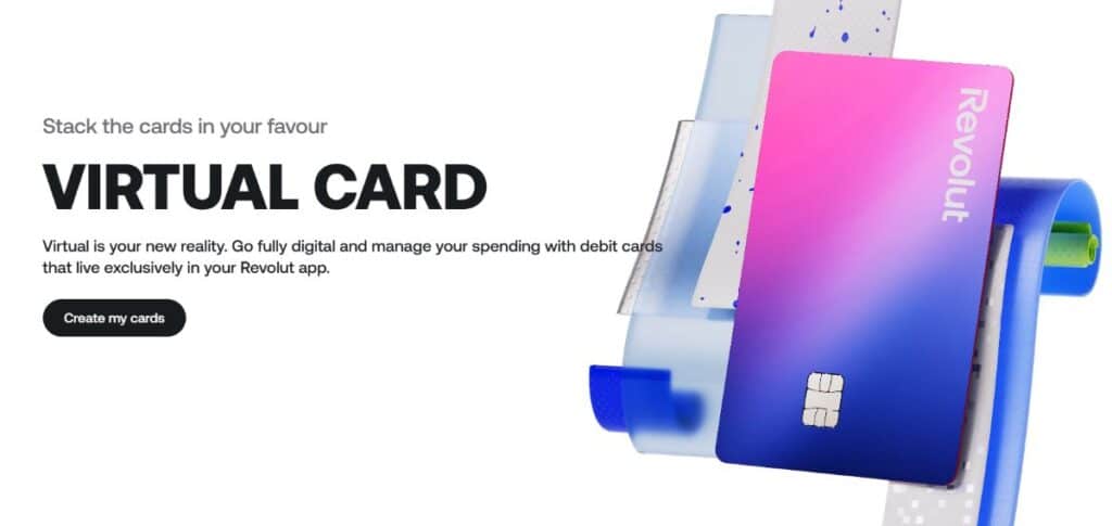 De virtuele Revolut kaart
