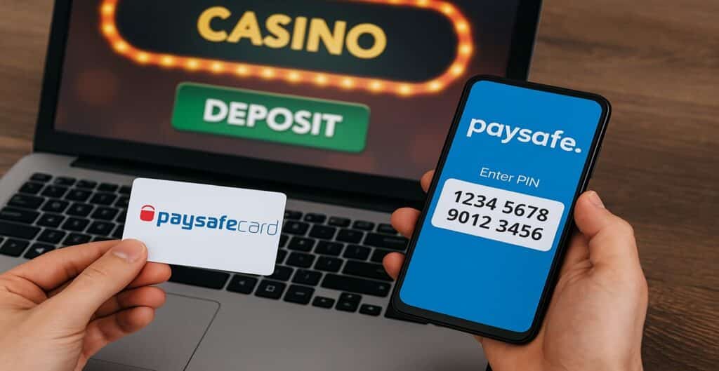 How does a deposit work in an online Paysafecard casino